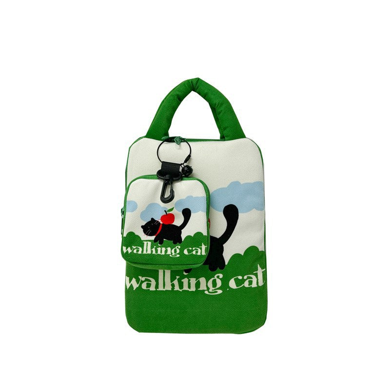 Laptoptasche mit Kreativem Katzenmuster Brehn
