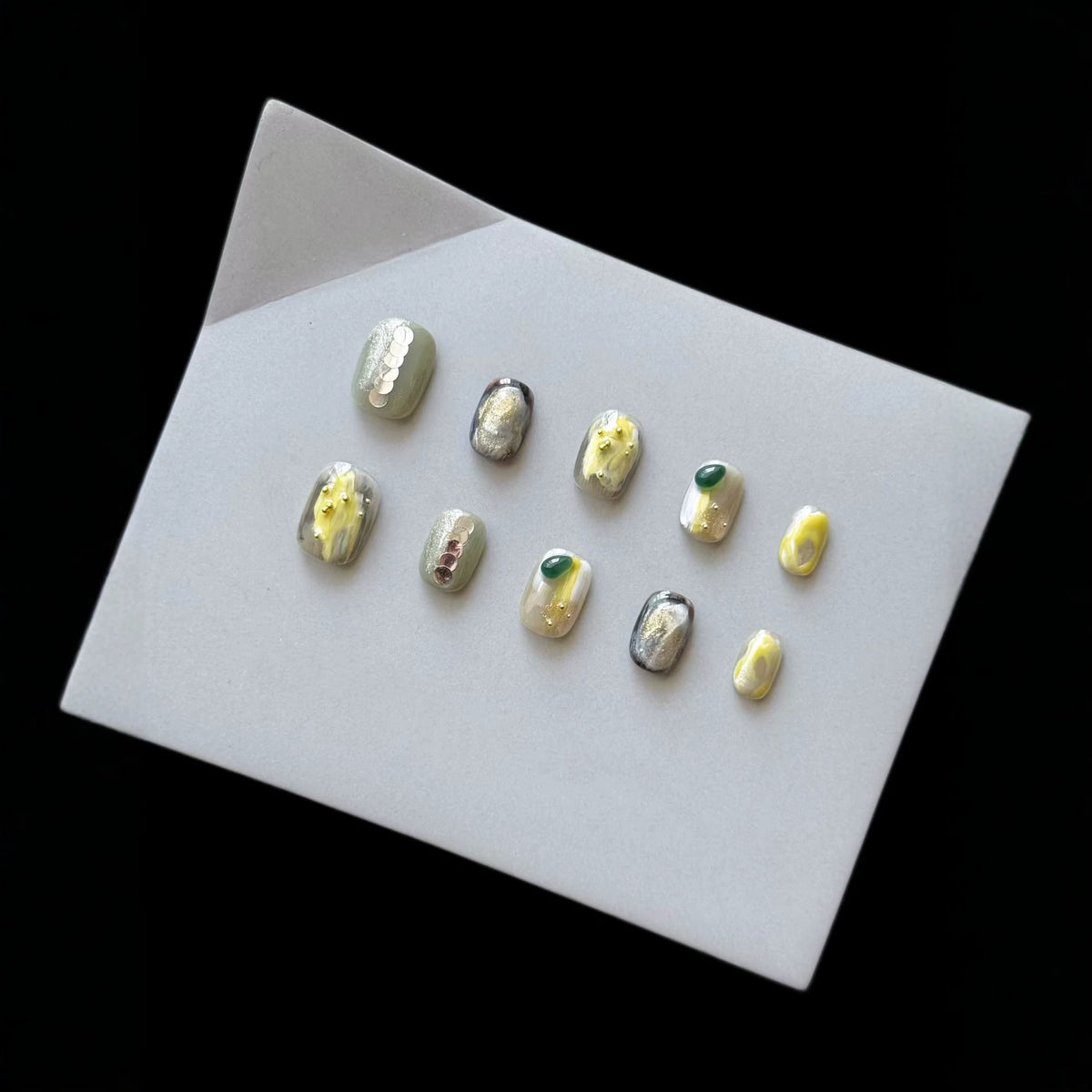 Künstlerisches 3D Press-On Nagelkunst Set