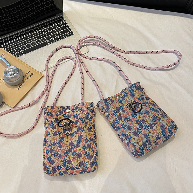 Blumenmuster Crossbody Pouch Tasche