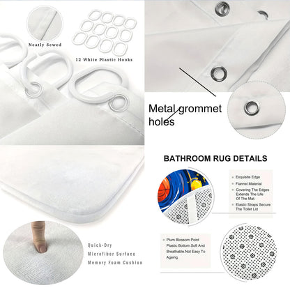 Kreatives Universum-Themen Badezimmer-Set Brehn