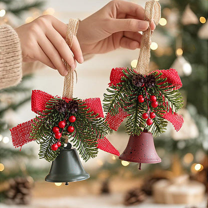 Festliche Weihnachtsglocke mit Tannenzapfen-Dekoration Brehn