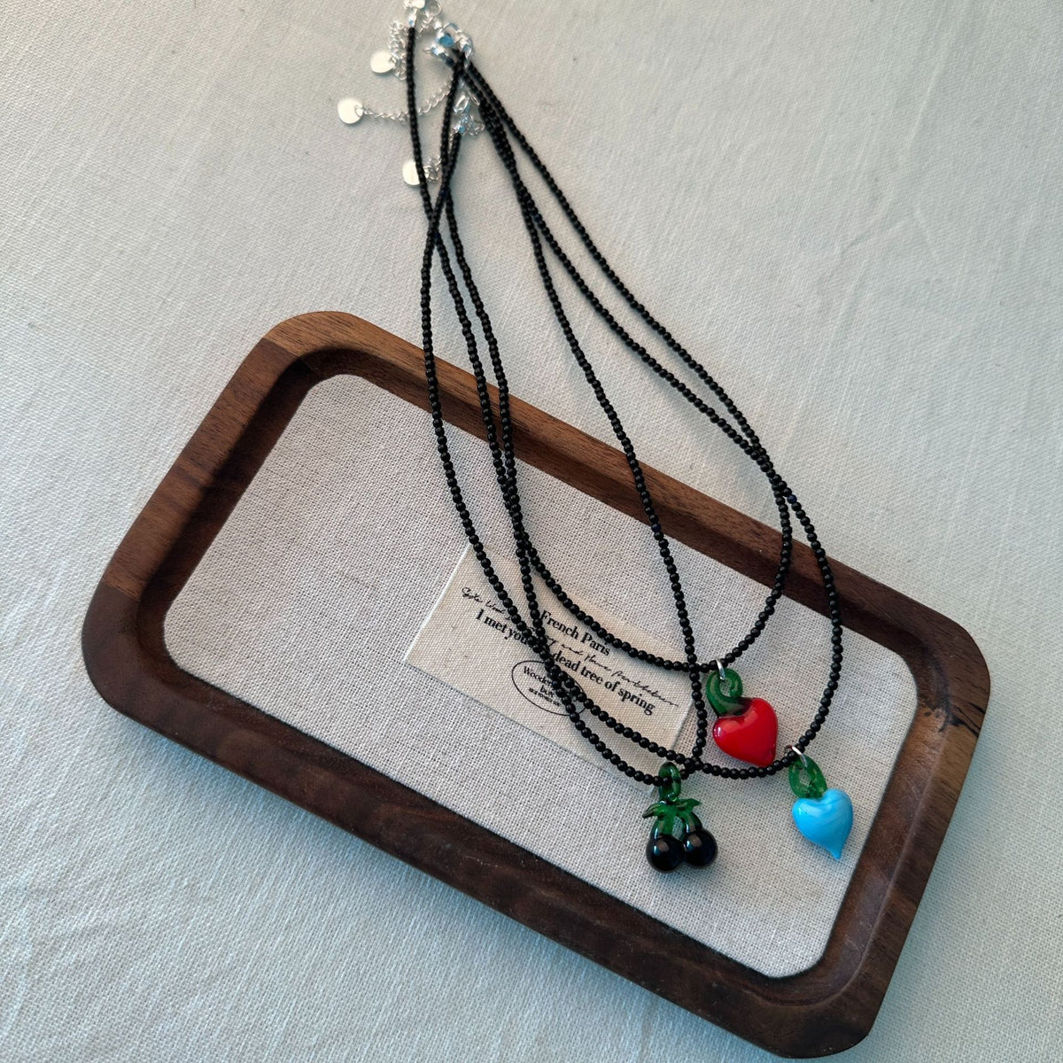 Minimalistische Perlenkette Brehn
