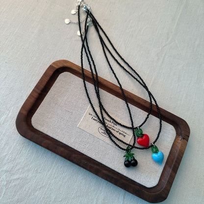 Minimalistische Perlenkette Brehn