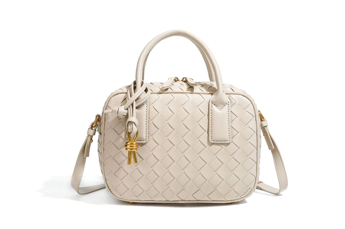 Texturierte Leder Boutique-Handtasche Brehn