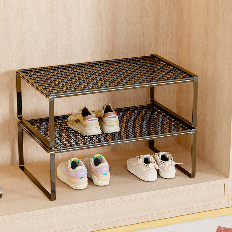 Verstellbarer erweiterbarer Metal Schuhregal-Organizer