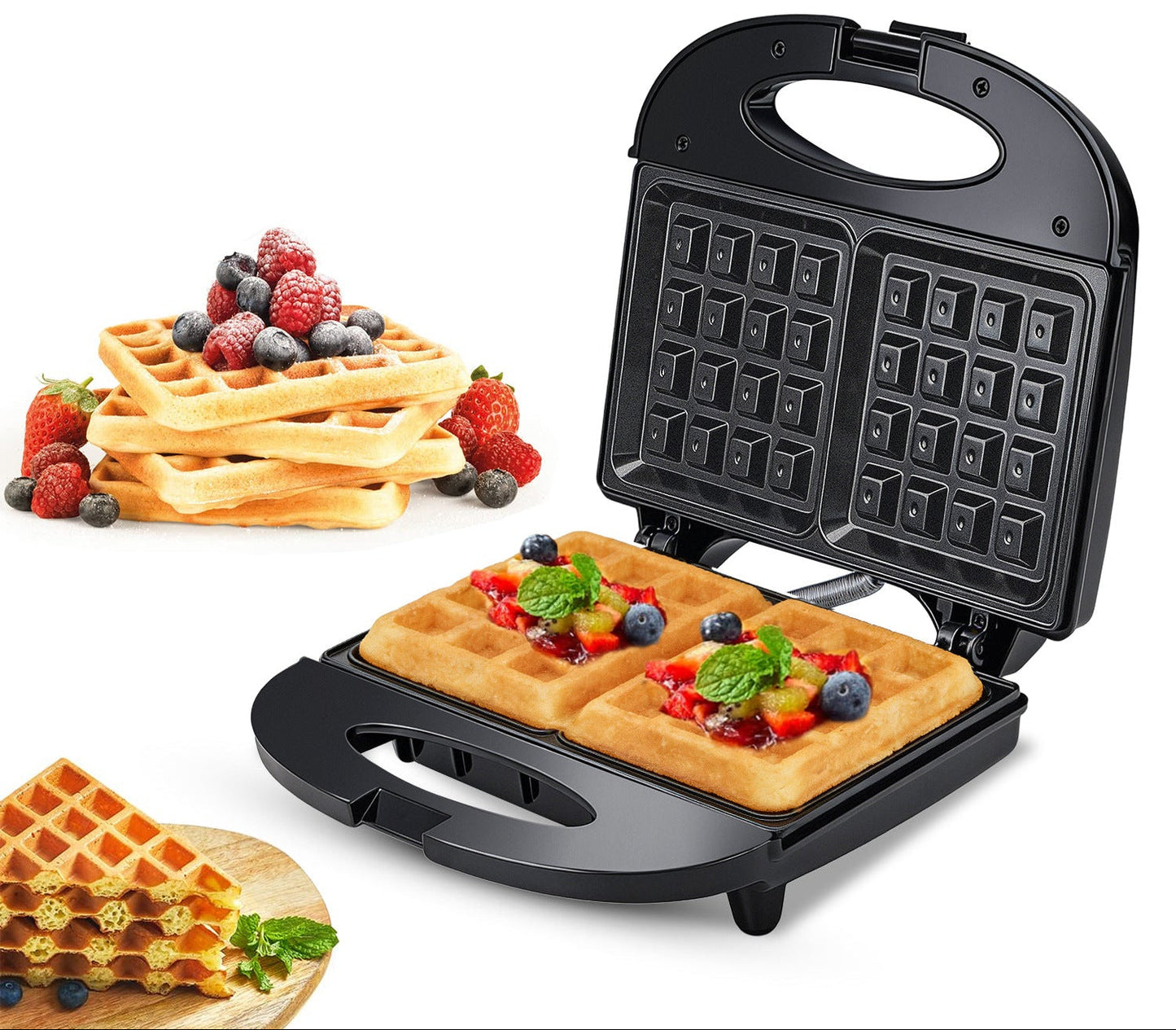 Antihaft-Belgische Waffeleisen mit einstellbarer Temperaturkontrolle Brehn