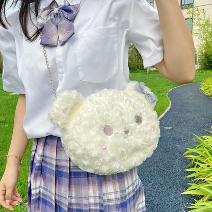 Plüsch-Tier-Themen-Crossbody-Tasche