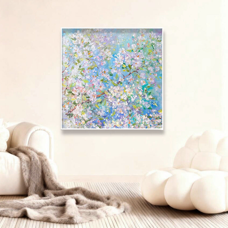 Abstrakte Blumenartige Kunstleinwand