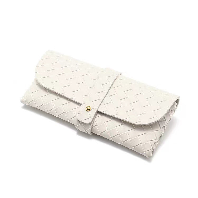 Gewebte Leder-Clutch Brehn