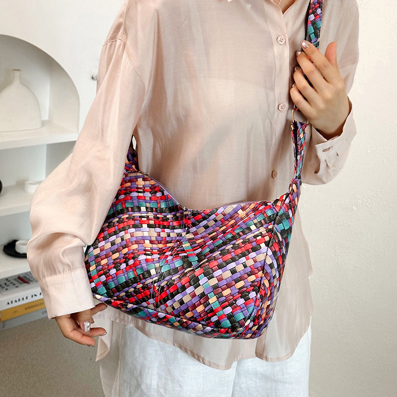 Bunte Woven Hobo Bag Brehn