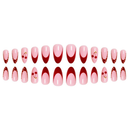 Künstlerisches Kirsch Nageldesign Extensions Brehn