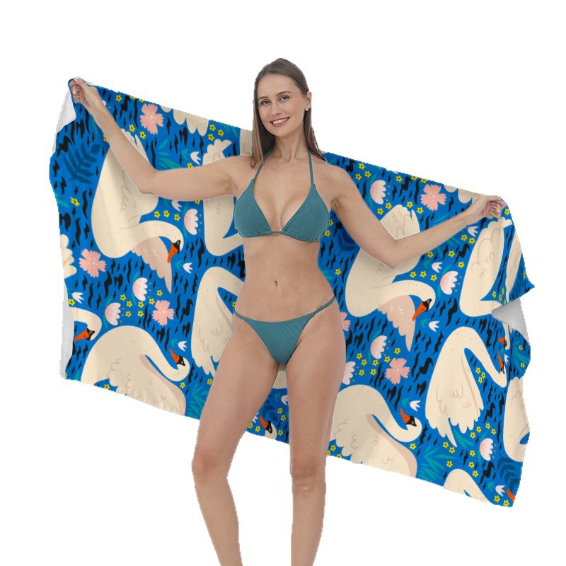 Strandtuch mit kreativen Surf-Motiven Brehn