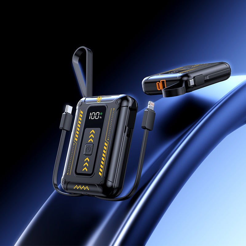 Robuste Powerbank mit Integrierter Schnellladefunktion und Digitaler Ladestandsanzeige Brehn
