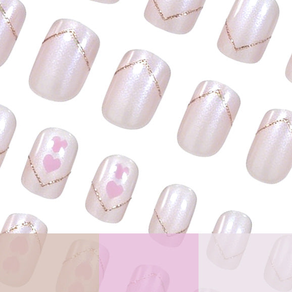 Romantische Herz Nagelkunst Brehn