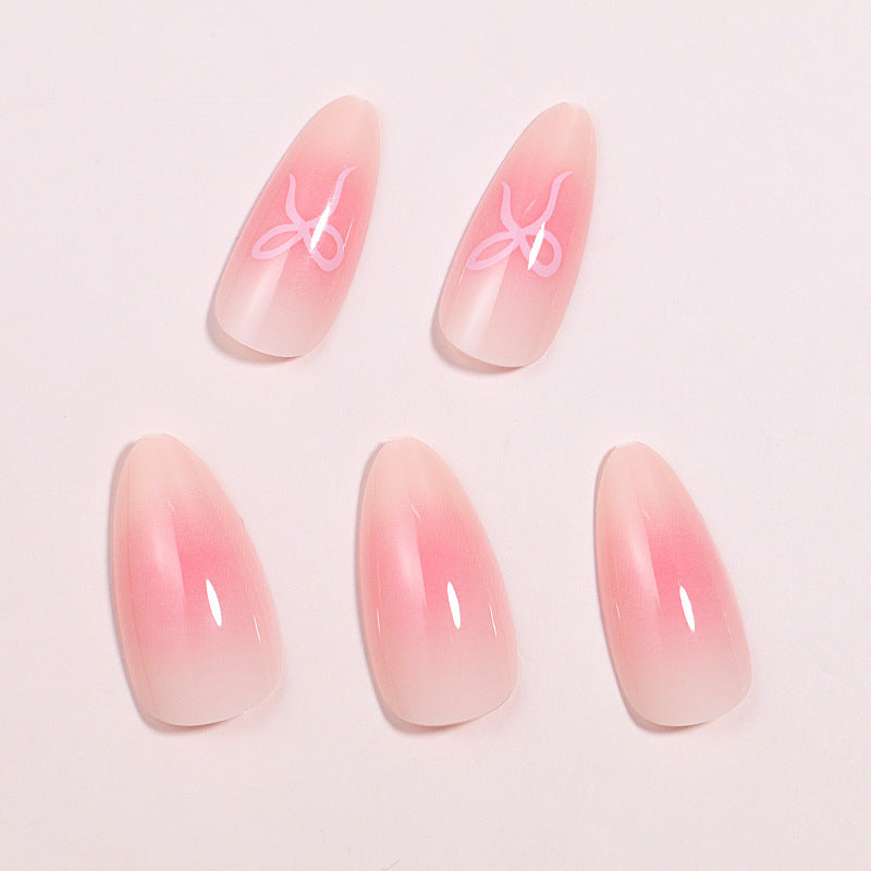 Künstlerisches Ombre Press-On Nagelset Brehn
