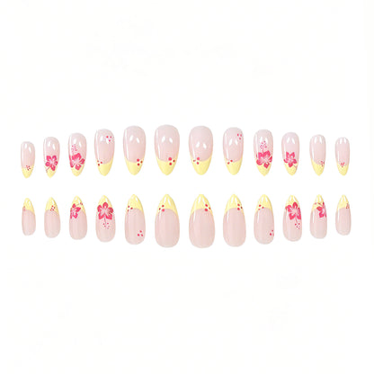 Tropisches Floral-Nagelkunst Brehn