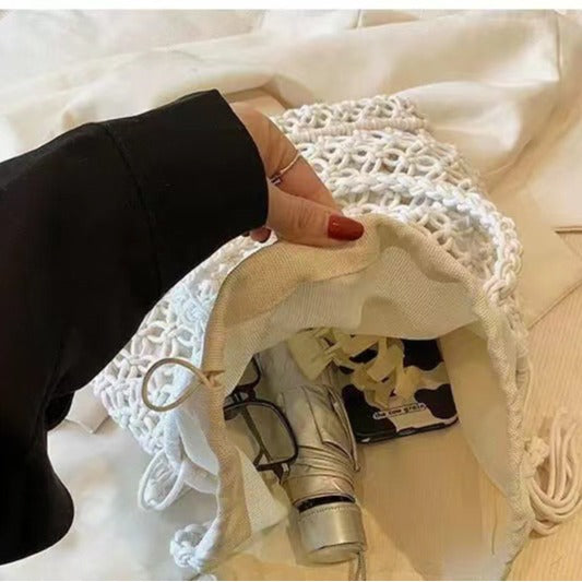 Handgeknüpfte Strandtasche mit Verspieltem Design Brehn