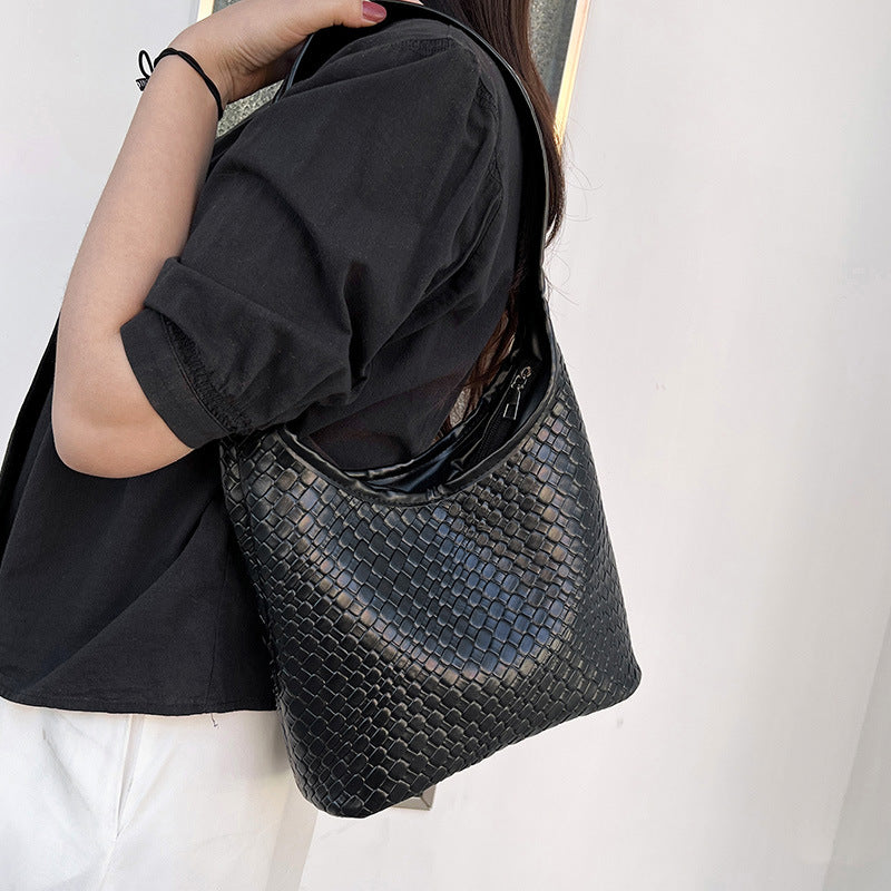 Texturiertes gewebtes Hobo Bag Brehn