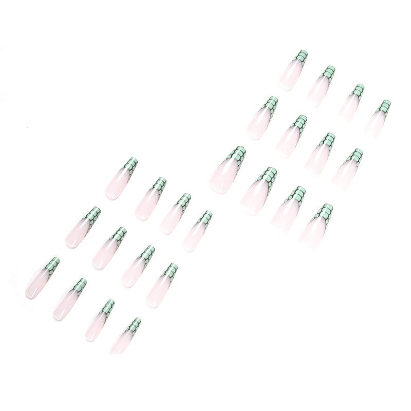 Kunstvolle Gel-Nägel mit elegantem Schlangenmuster und Hochglanz Brehn