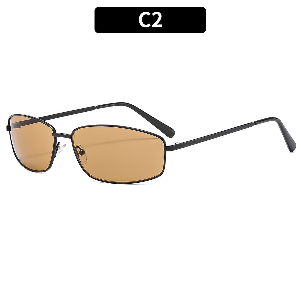 Stylishe Rechte Rahmen Sonnenbrille