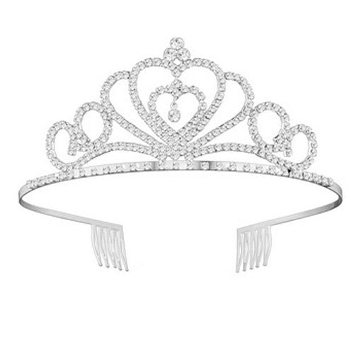 Damen Glamouröse Kristall Tiara Brehn