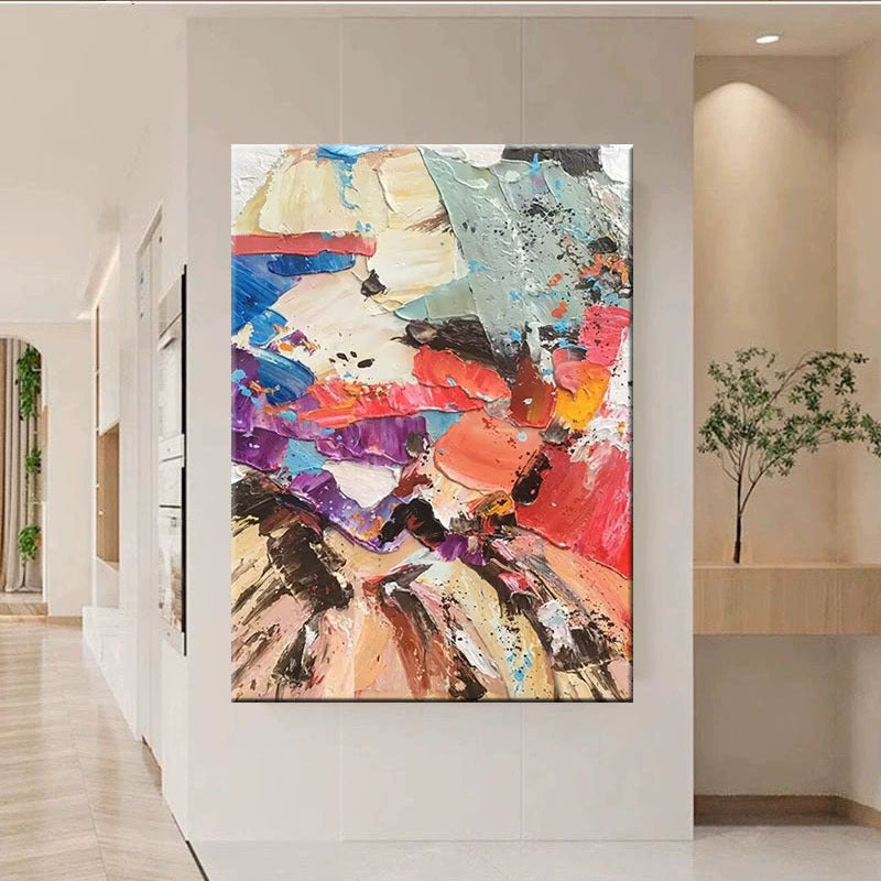 Abstrakte expressionistische Acryl-Leinwandkunst