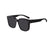 Damen Oversized Sonnenbrille im modernen Design Brehn