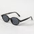 Damen modische Sonnenbrille im ovalen Design mit stylischen Akzenten Brehn