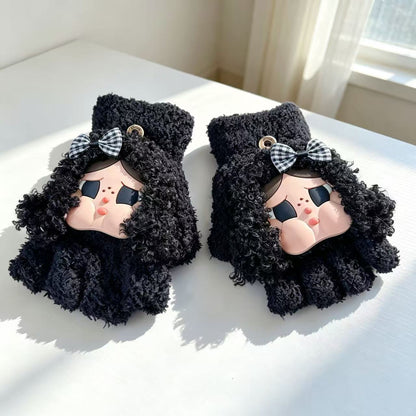 Niedliche Cartoon-Charakter-Fingerlosen Handschuhe Brehn