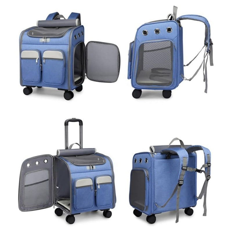 Multifunktionale Reisetasche mit Rollen und Fächern Brehn