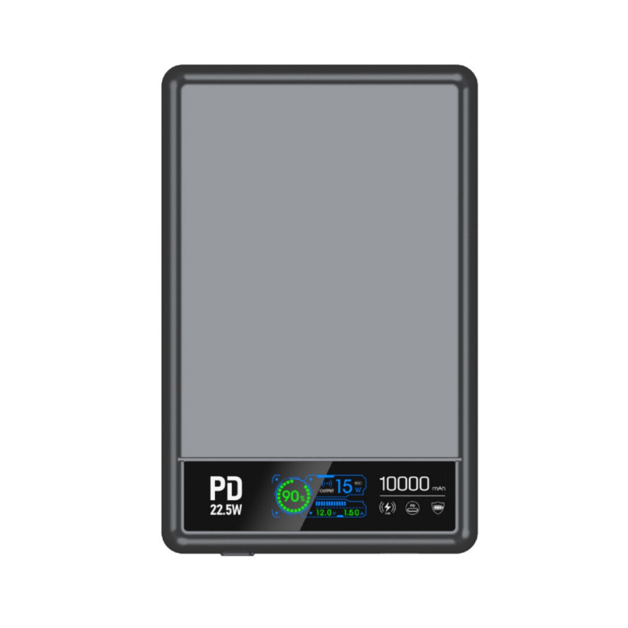 Digitale Präzisions-Powerbank mit Led-Display und Schneller Ladefunktion Brehn