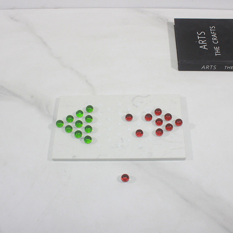 Dekoratives Marmor Brettspiel-Set