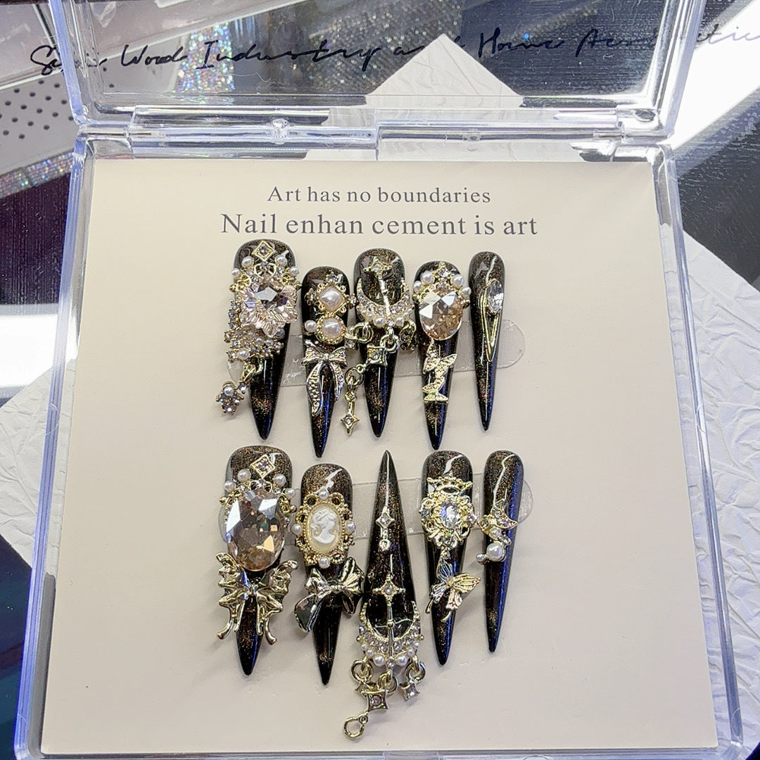 Dekorative Artikulierte Press-On Nail Set