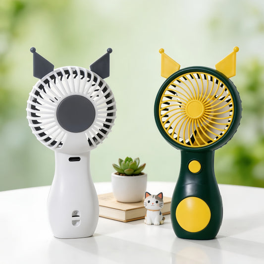 Damen Tragbarer Handventilator mit niedlichem Katzenmotiv Brehn