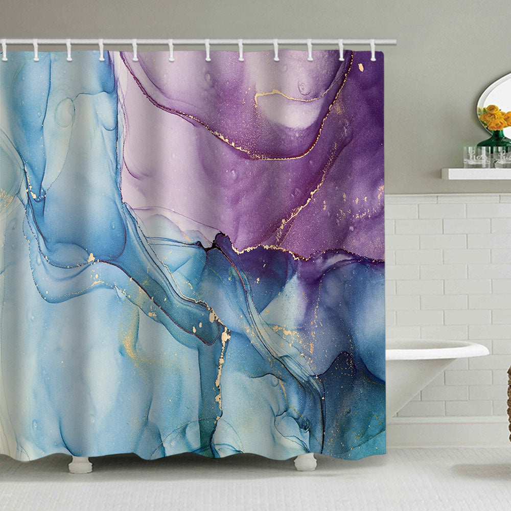 Künstlerisches Marmor Design Duschvorhang Brehn