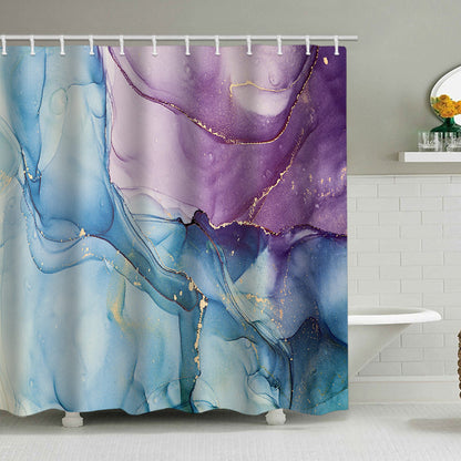 Künstlerisches Marmor Design Duschvorhang Brehn