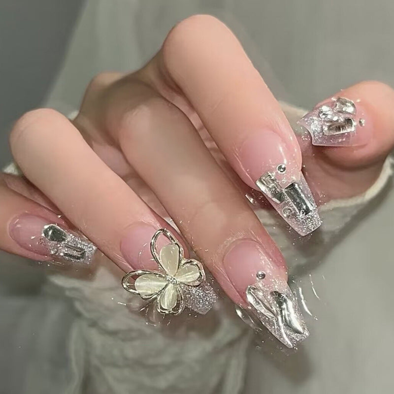 Kunstfingernägel mit Herz-Design Brehn