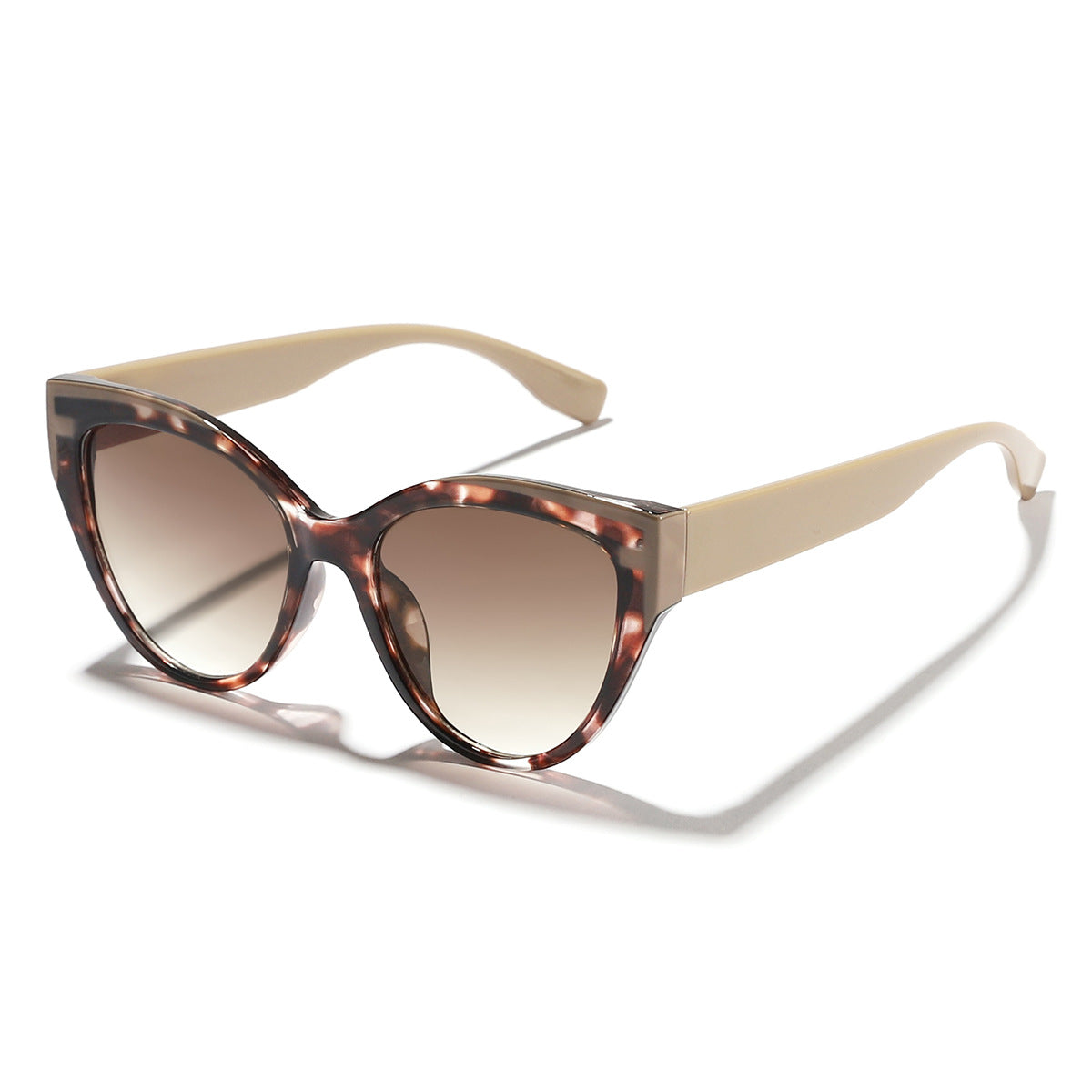 Damen trendige Katzenaugen Sonnenbrille mit hochwertigem Rahmen Brehn