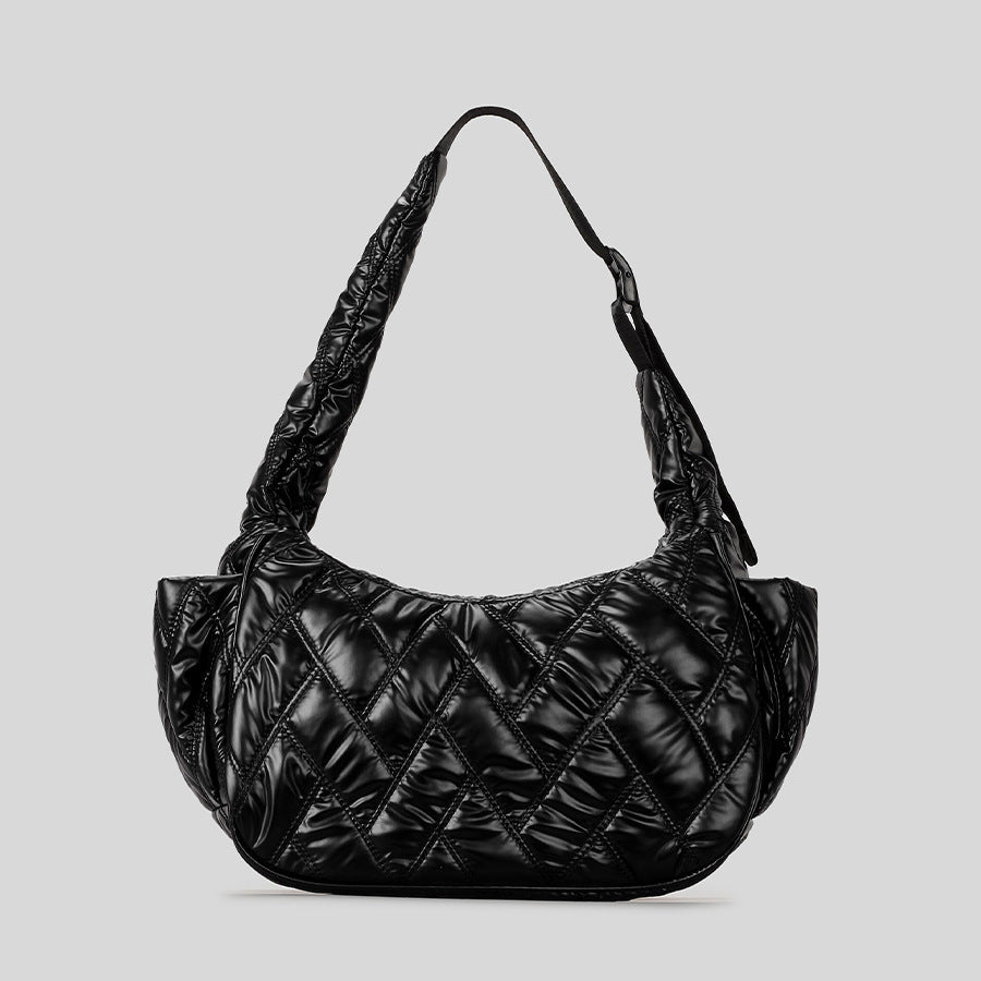 Gepolsterte Metallische Handtasche