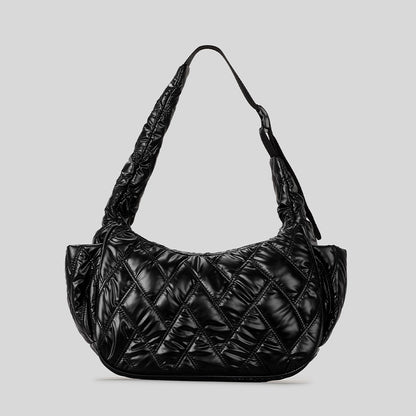 Gepolsterte Metallische Handtasche