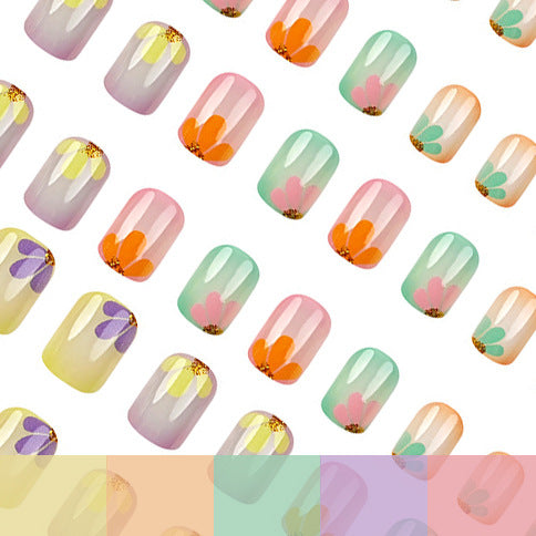 Floral Design Acryl Nagelset Brehn