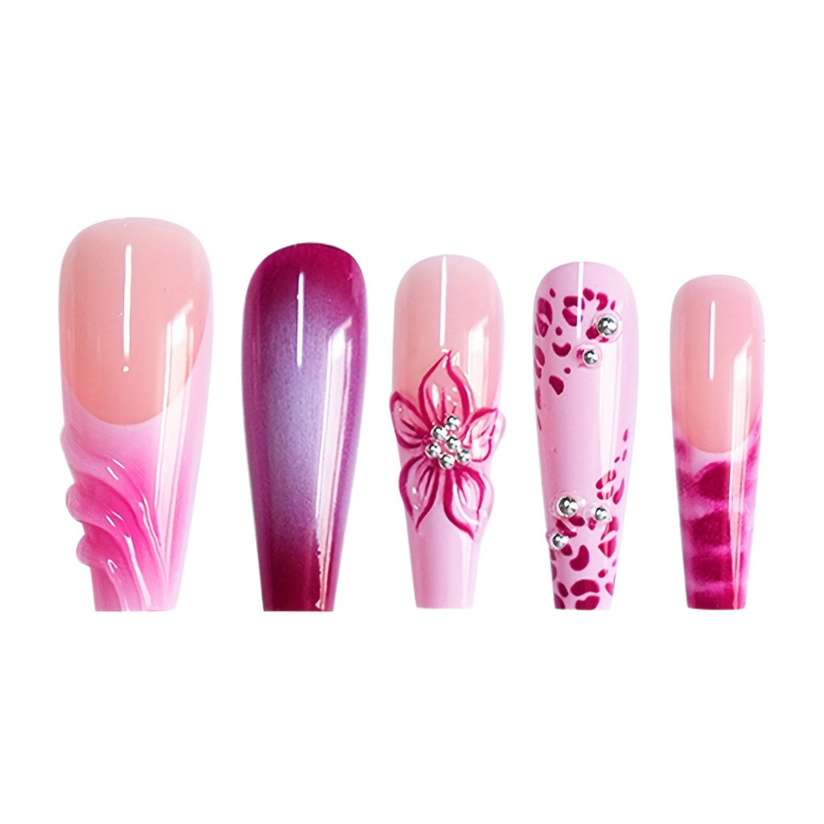 Premium Floral Nail Art Set Brehn