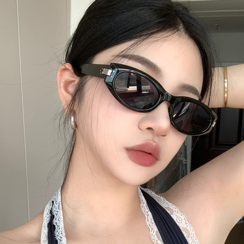 Damen modische Cat-Eye Sonnenbrille mit hochwertigem Rahmen Brehn