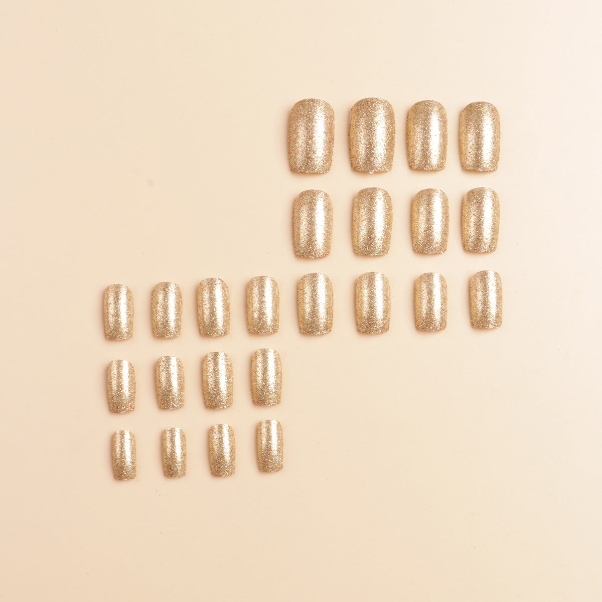 Glitzerndes Press-On-Nagelset Brehn
