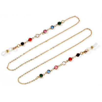 Stylische dekorative Edelstein-Brillekette Brehn