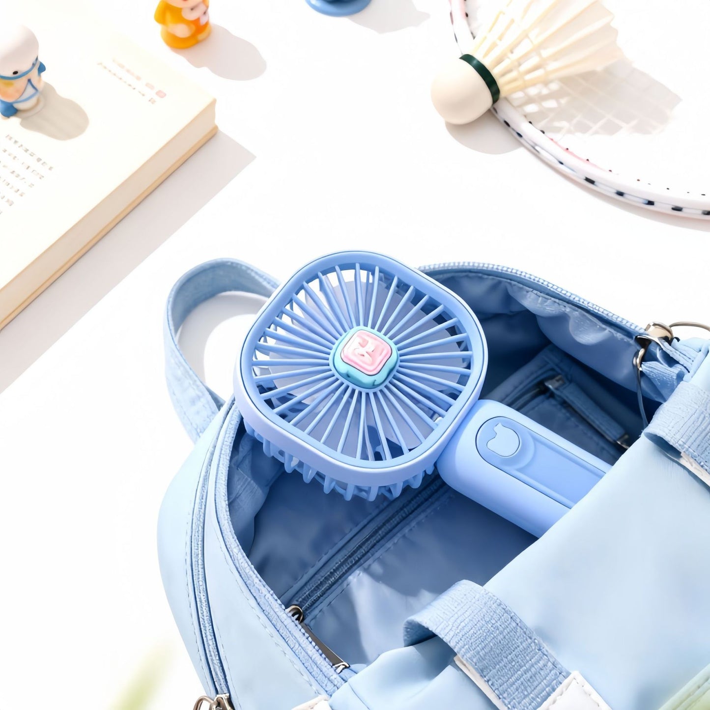 Damen Tragbarer Handventilator mit ergonomischem Design und leistungsstarker Akku-Technologie Brehn