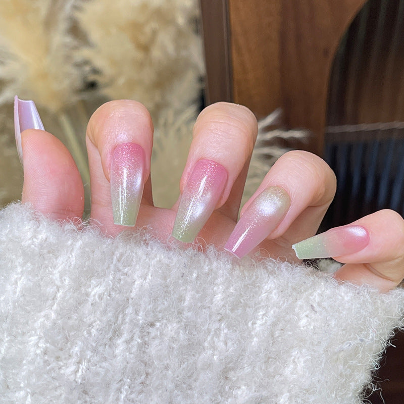 Ombre Press-On Nägel mit Glitzer-Finish Brehn