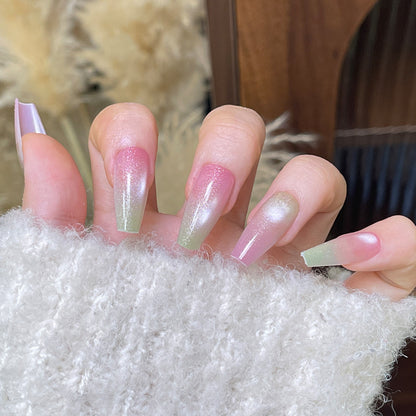 Ombre Press-On Nägel mit Glitzer-Finish Brehn