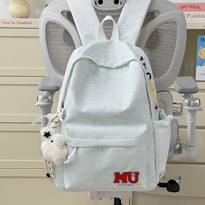 Lässiger bestickter Schulrucksack