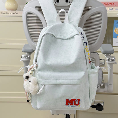 Lässiger bestickter Schulrucksack